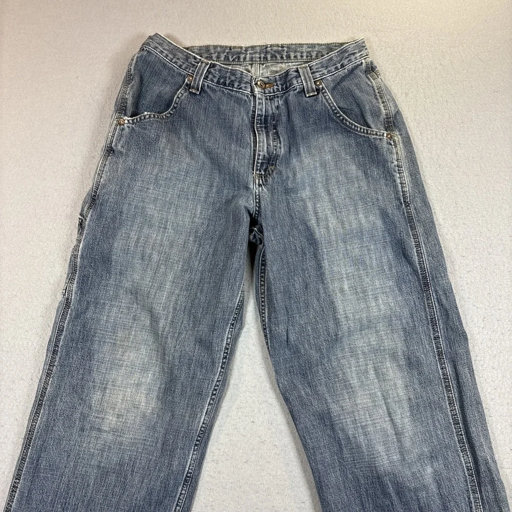 Vintage Lee Dungarees Carpenter  Baggy Jean Mens Size 32x34 Blue Denim 90s Y2K‎